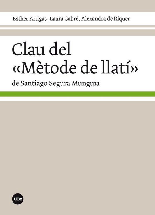 Produktbild: Clau del "M&egrave;tode de llat&iacute;" de Santiago Segura Mungu&iacute;a