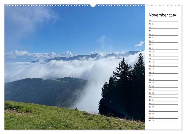Produktbild: Alpenauszeit - Bergmomente f&uuml;rs Herz (Wandkalender 2026 DIN A2 quer), CALVENDO Monatskalender