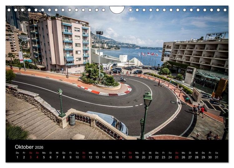 Produktbild: Monaco - Das F&uuml;rstentum an der franz&ouml;sischen Mittelmeerk&uuml;ste (Wandkalender 2026 DIN A4 quer), CALVENDO Monatskalender