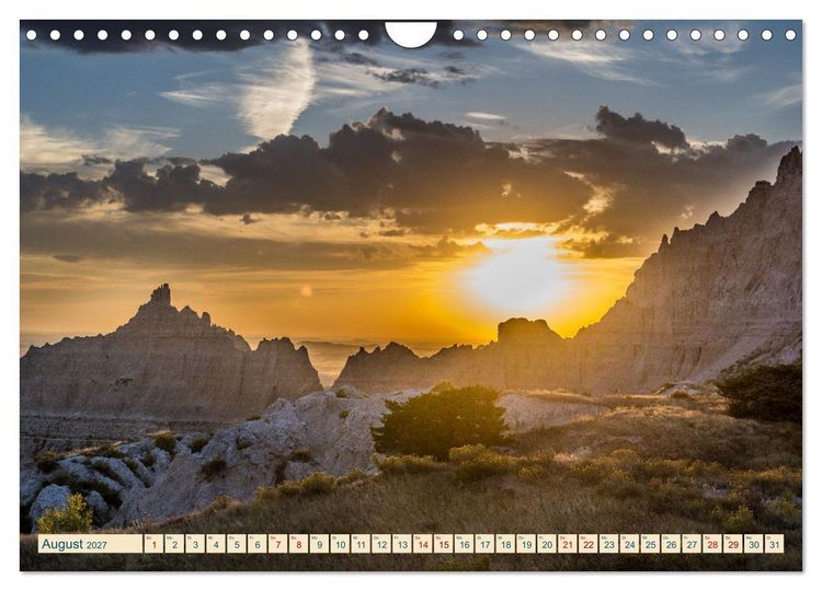 Produktbild: Wyoming, South Dakota Colorado (Wandkalender 2027 DIN A4 quer), CALVENDO Monatskalender