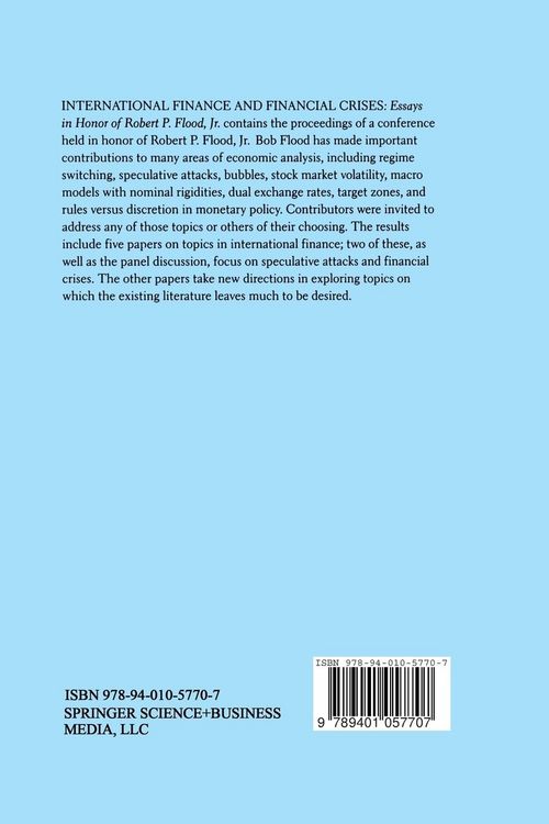 Produktbild: International Finance and Financial Crises