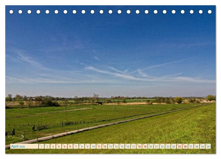 Produktbild: Cuxhaven, Landschaften zwischen K&uuml;ste und Heide (Tischkalender 2026 DIN A5 quer), CALVENDO Monatskalender
