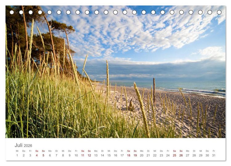 Produktbild: Lieblingsorte an der Ostsee (Tischkalender 2026 DIN A5 quer), CALVENDO Monatskalender