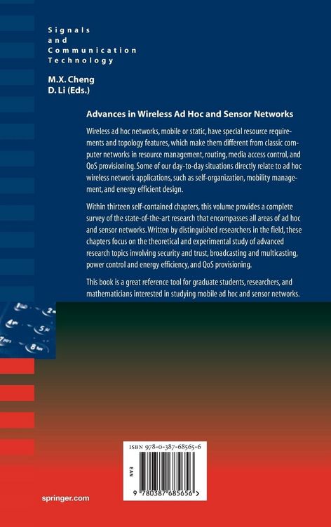 Produktbild: Advances in Wireless Ad Hoc and Sensor Networks