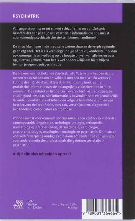Produktbild: Zakboek ziektebeelden Psychiatrie