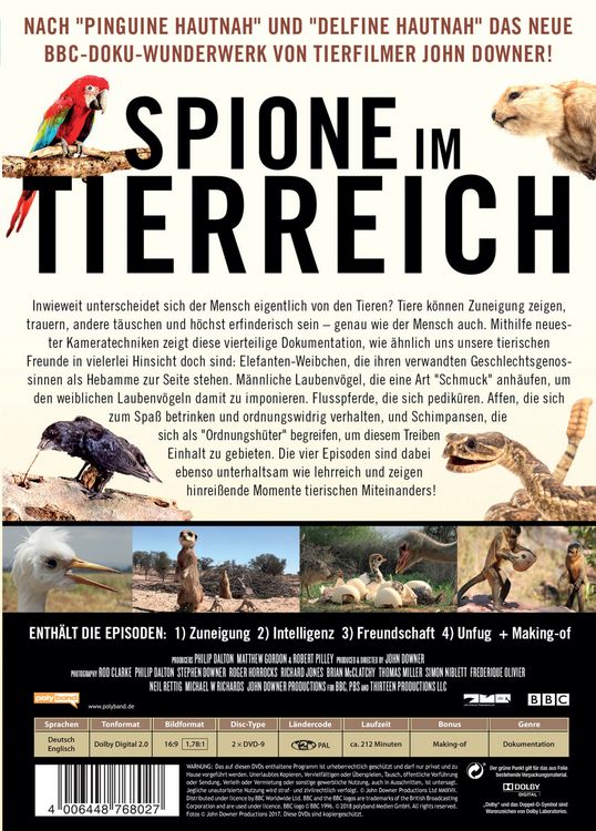 Produktbild: Spione im Tierreich [2 DVDs]