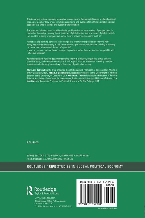 Produktbild: Rethinking Global Political Economy