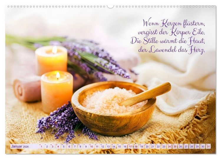 Produktbild: Im Duft des Lavendels - Mit Achtsamkeit durchs Leben (hochwertiger Premium Wandkalender 2026 DIN A2 quer), Kunstdruck in Hochglanz
