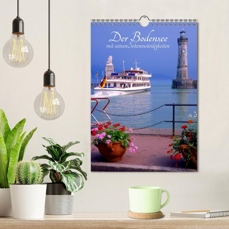 Produktbild: Der Bodensee mit seinen Sehensw&uuml;rdigkeiten (Wandkalender 2026 DIN A4 hoch), CALVENDO Monatskalender