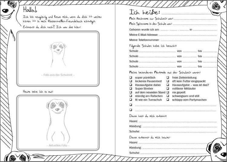 Produktbild: Das Klassentreffen-Freundebuch - F&uuml;r die wichtigsten Erinnerungen und Erkenntnisse nach der gemeinsamen Schulzeit.