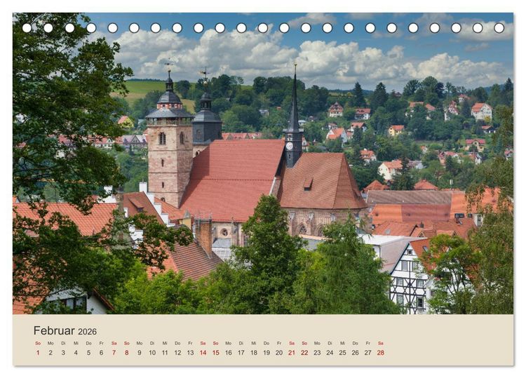 Produktbild: Sommer in Schmalkalden (Tischkalender 2026 DIN A5 quer), CALVENDO Monatskalender