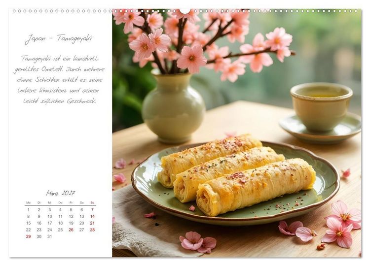 Produktbild: Eierspeisen rund um die Welt - Traditionelle Eierspeisen und ihre Geschichten (Wandkalender 2027 DIN A2 quer), CALVENDO Monatskalender