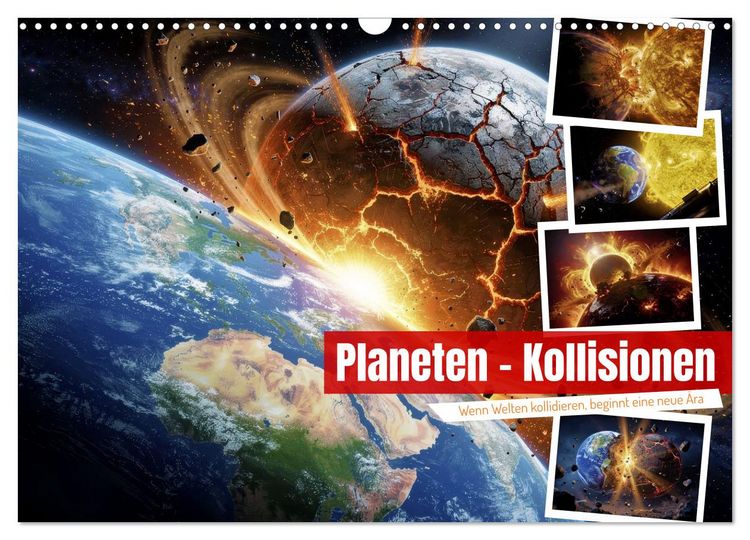 Produktbild: Planeten - Kollisionen (Wandkalender 2027 DIN A3 quer), CALVENDO Monatskalender