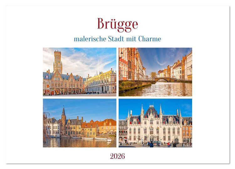 Produktbild: Br&uuml;gge - malerische Stadt mit Charme (Wandkalender 2026 DIN A2 quer), CALVENDO Monatskalender