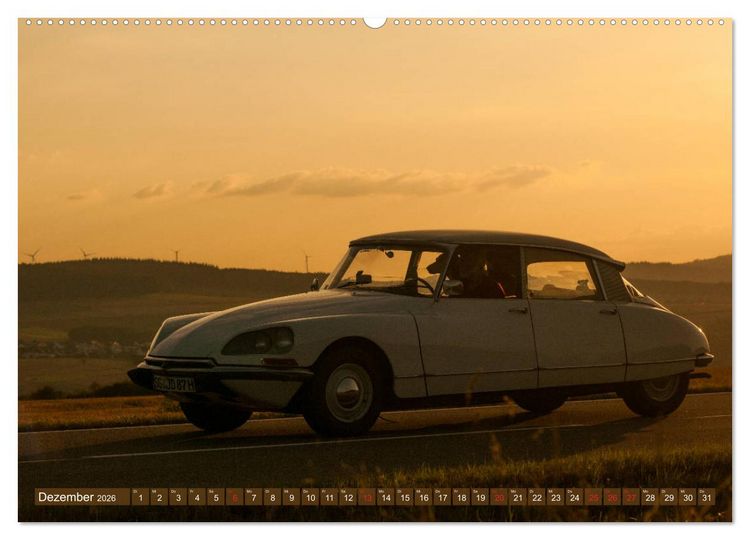 Produktbild: Citro&euml;n DS G&ouml;ttin im Mittelrheintal (hochwertiger Premium Wandkalender 2026 DIN A2 quer), Kunstdruck in Hochglanz