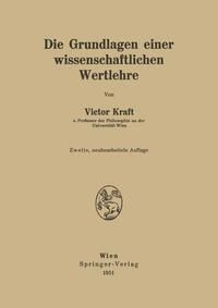 Produktbild: Die Grundlagen einer wissenschaftlichen Wertlehre