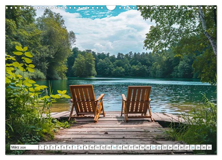 Produktbild: Momente der Stille (Wandkalender 2026 DIN A3 quer), CALVENDO Monatskalender