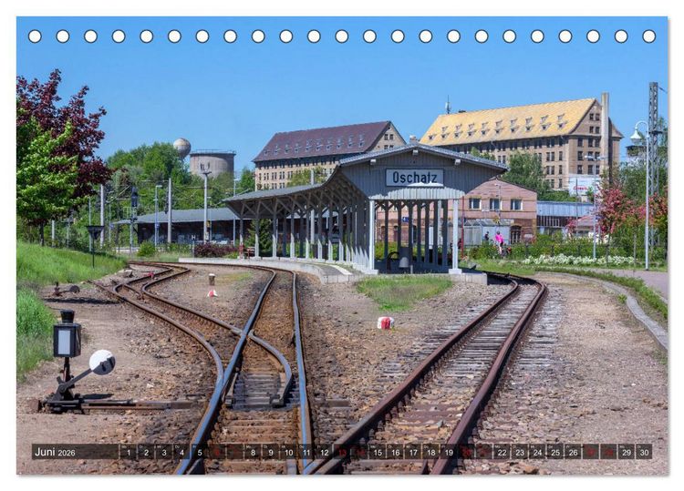 Produktbild: Unterwegs in Oschatz (Tischkalender 2026 DIN A5 quer), CALVENDO Monatskalender