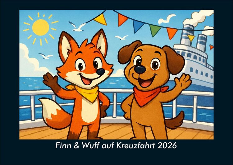 Produktbild: Finn & Wuff auf Kreuzfahrt 2026 Fotokalender DIN A4