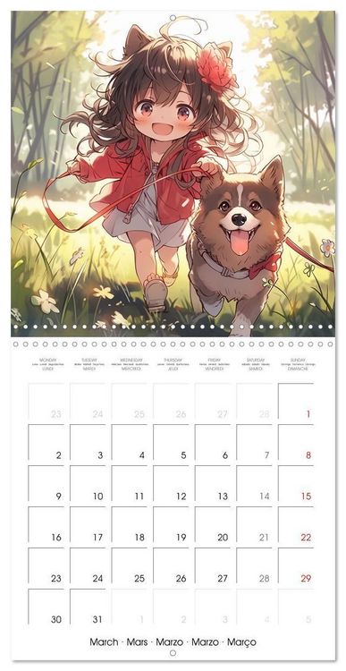 Produktbild: Manga - Time (Wall Calendar 2026 12 &times; 12 Inch) CALVENDO 12 Month Wall Calendar