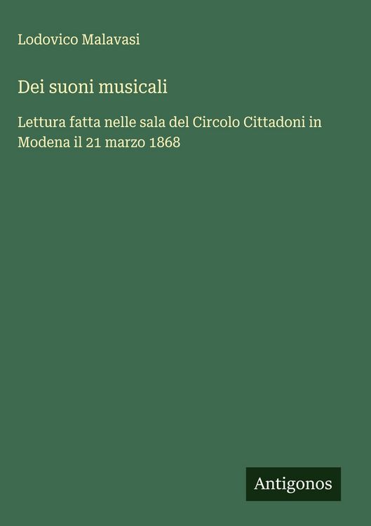 Produktbild: Dei suoni musicali