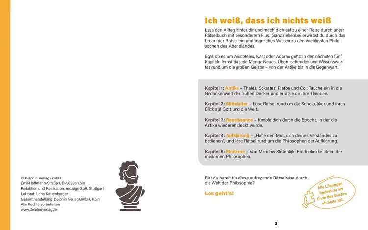 Produktbild: Die gro&szlig;en Philosophen I Wissen in R&auml;tseln