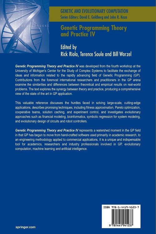 Produktbild: Genetic Programming Theory and Practice IV