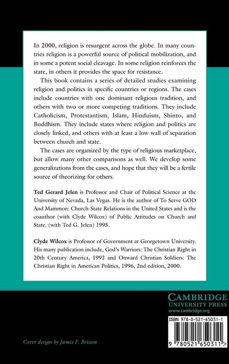 Produktbild: Religion and Politics in Comparative Perspective