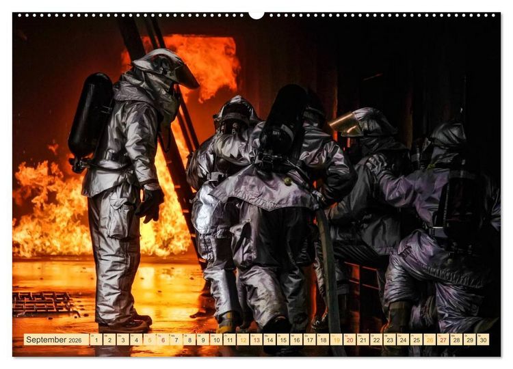 Produktbild: Feuerwehr - weltweit im Einsatz (hochwertiger Premium Wandkalender 2026 DIN A2 quer), Kunstdruck in Hochglanz