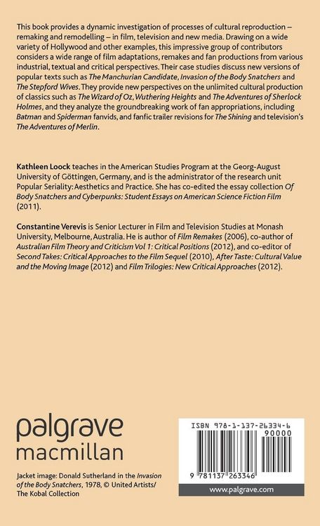 Produktbild: Film Remakes, Adaptations and Fan Productions