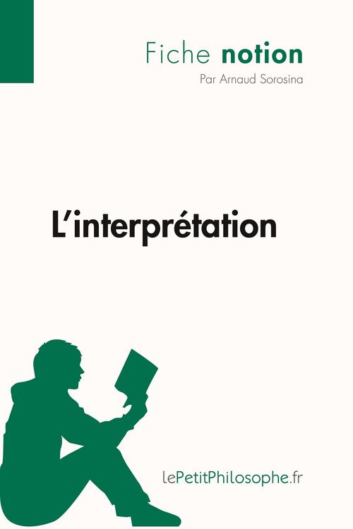 Produktbild: L'interpr&eacute;tation (Fiche notion)