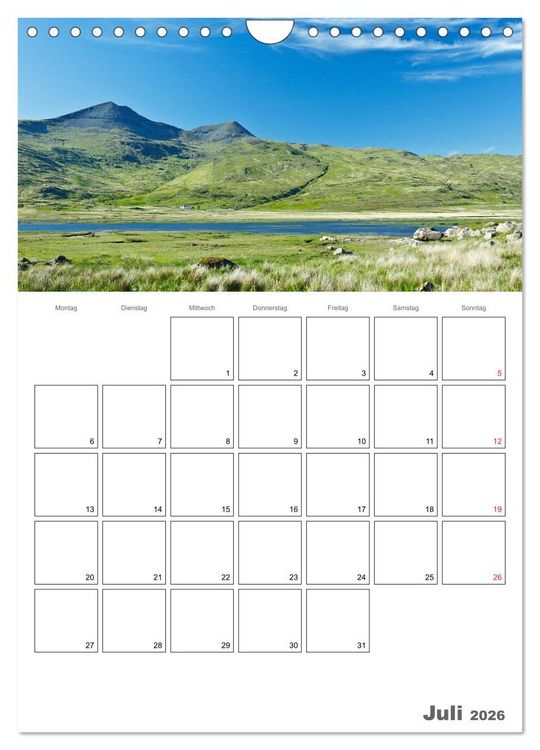 Produktbild: Schottland f&uuml;r Naturliebhaber (Wandkalender 2026 DIN A4 hoch), CALVENDO Monatskalender