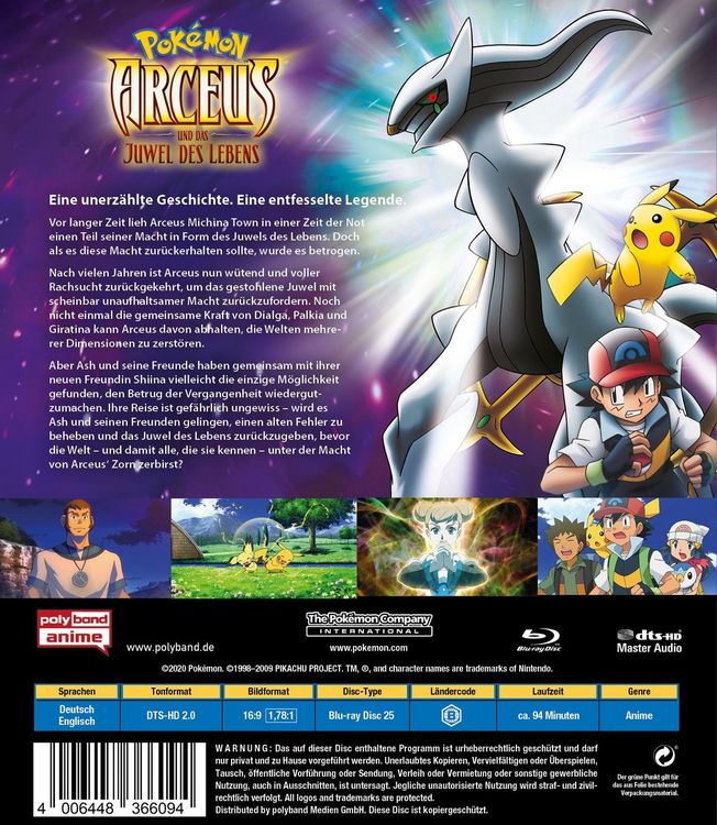 Produktbild: Pok&eacute;mon - Arceus und das Juwel des Lebens