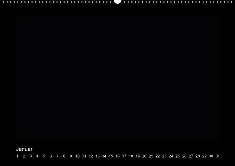 Produktbild: Geburtstags - Bastelkalender - Schwarz (Wandkalender immerw&auml;hrend DIN A2 quer)