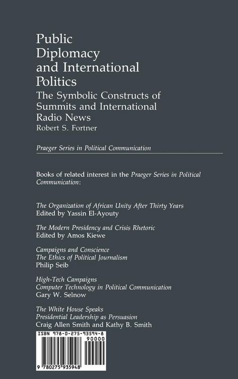 Produktbild: Public Diplomacy and International Politics