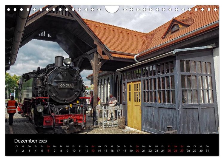 Produktbild: Ein Jahr mit der Schmalspurbahn aus Zittau (Wandkalender 2026 DIN A4 quer), CALVENDO Monatskalender