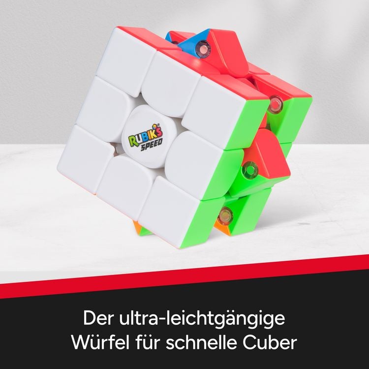 Produktbild: Rubik's - Speed Cube 3x3, ultra-leichtg&auml;ngiger Zauberw&uuml;rfel mit Magneten, hochwertige Verarbeitung f&uuml;r Einsteiger & Profis, ab 8 J.