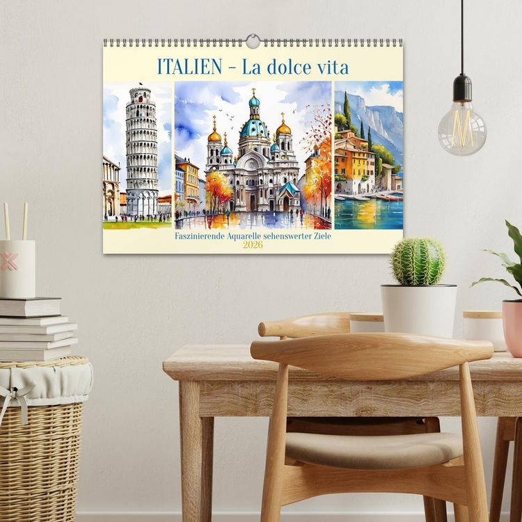 Produktbild: Italien - La dolce vita (Wandkalender 2026 DIN A3 quer), CALVENDO Monatskalender