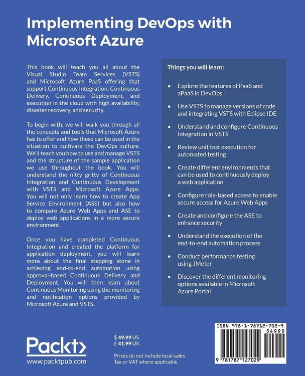 Produktbild: Implementing DevOps with Microsoft Azure