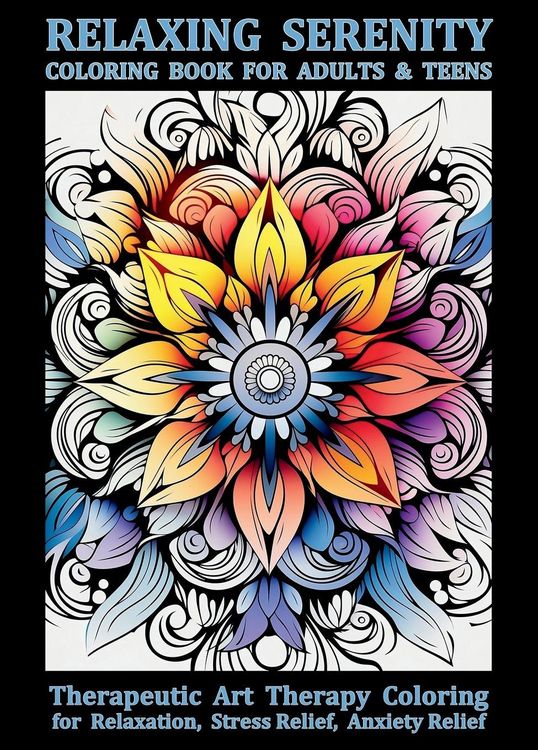 Produktbild: Relaxing Serenity Coloring Book For Adults & Teens