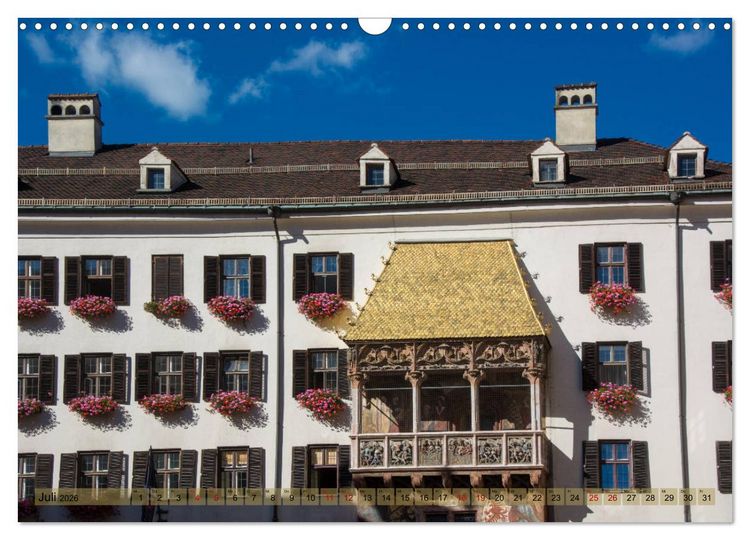 Produktbild: Innsbruck - Die Stadt im Herzen der Alpen (Wandkalender 2026 DIN A3 quer), CALVENDO Monatskalender