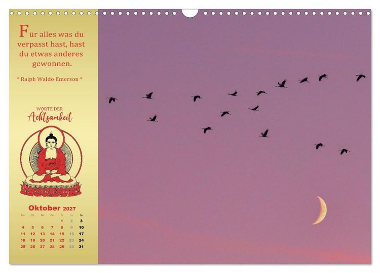 Produktbild: Wege der Achtsamkeit - In der Ruhe liegt die Kraft (Wandkalender 2027 DIN A3 quer), CALVENDO Monatskalender