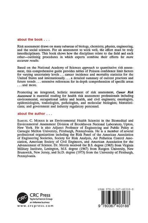 Produktbild: Cancer Risk Assessment