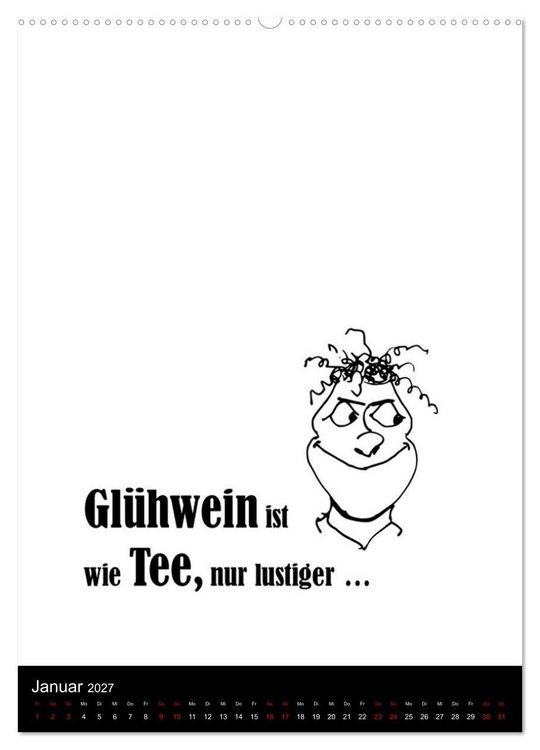 Produktbild: SPRUCH-Beutel voller Spr&uuml;che rund ums TRINKEN (hochwertiger Premium Wandkalender 2027 DIN A2 hoch), Kunstdruck in Hochglanz