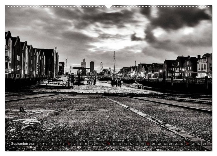 Produktbild: Ein Blick auf Husum (hochwertiger Premium Wandkalender 2026 DIN A2 quer), Kunstdruck in Hochglanz