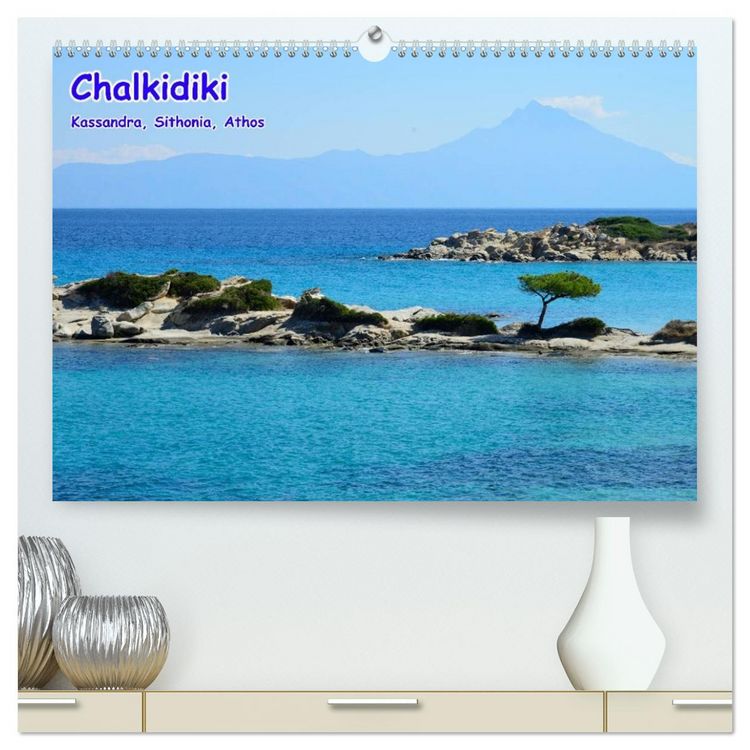 Produktbild: Chalkidiki: Kassandra, Sithonia, Athos (hochwertiger Premium Wandkalender 2026 DIN A2 quer), Kunstdruck in Hochglanz
