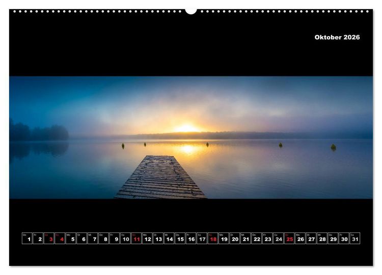 Produktbild: Weitblicke - Panoramen (hochwertiger Premium Wandkalender 2026 DIN A2 quer), Kunstdruck in Hochglanz