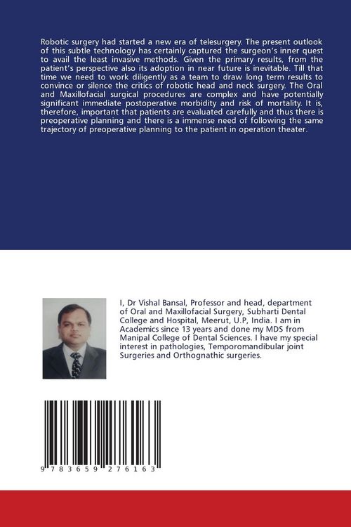 Produktbild: Role of robotic surgery in oral and maxillofacial surgery