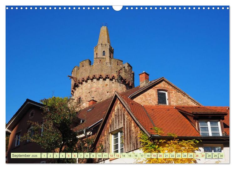 Produktbild: Weinheim erleben Schlosspark, Burgen und einladender Marktplatz (Wandkalender 2026 DIN A3 quer), CALVENDO Monatskalender