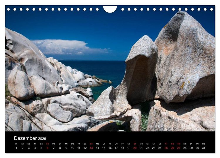 Produktbild: Sardinien Costa Smeralda und der Norden (Wandkalender 2026 DIN A4 quer), CALVENDO Monatskalender